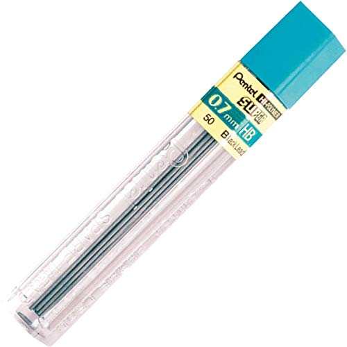 Pentel Super Hi-Polymer Lead Refill, 0.7mm Medium, HB, 12 Pieces of Lead