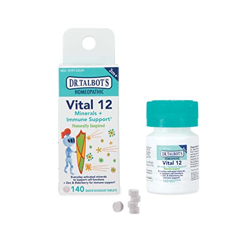 Image of Dr. Talbot's Vital 12 Tablets, Naturally Inspired, Minerals and Immune Support, Quick Dissolve, 140 Count