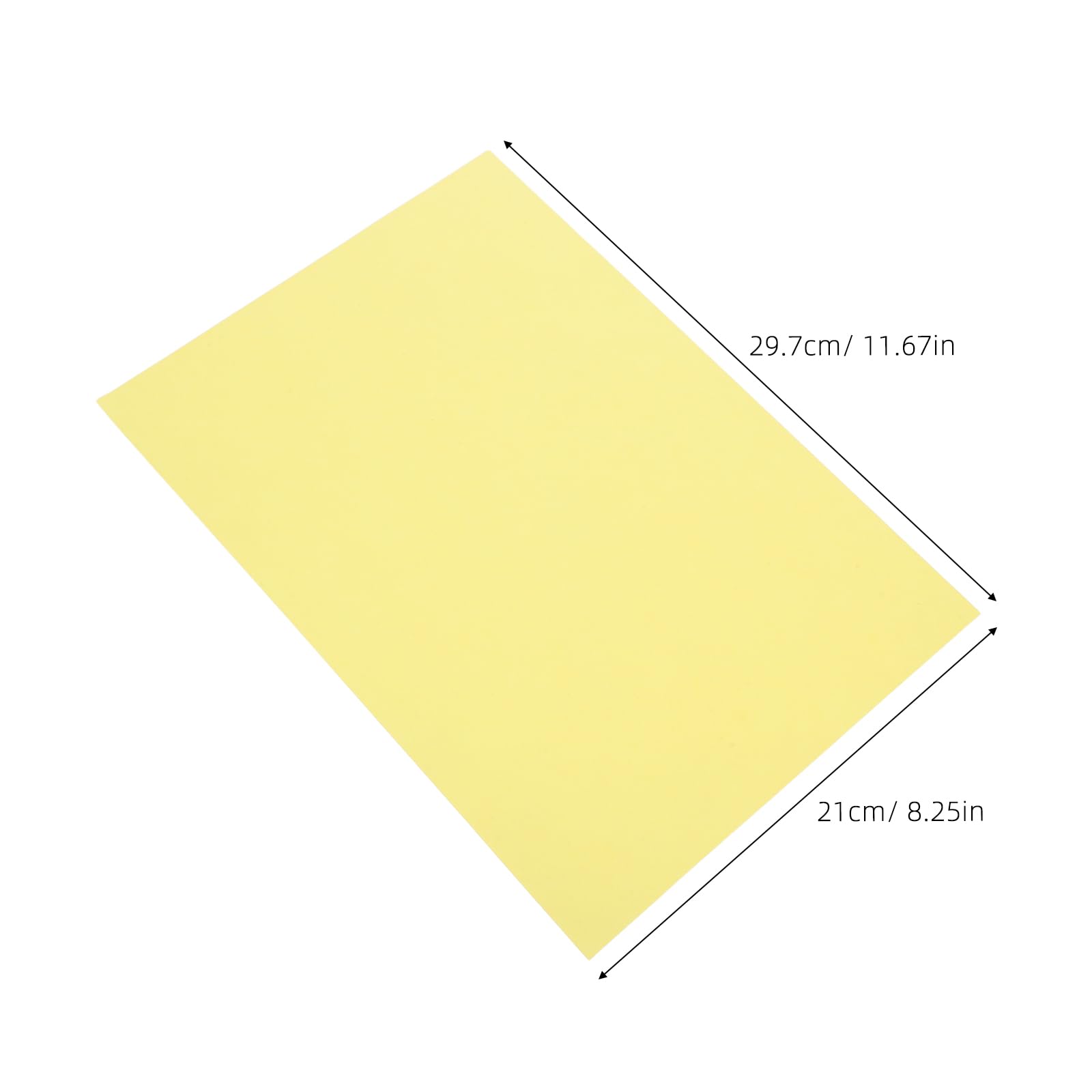 Happyyami Carta per fotocopie gialla A4 da 200 pezzi: carta per stampante bifacciale da 70 g per la stampa di inviti, creazioni artigianali - Accessorio per stampante per la scuola domestica