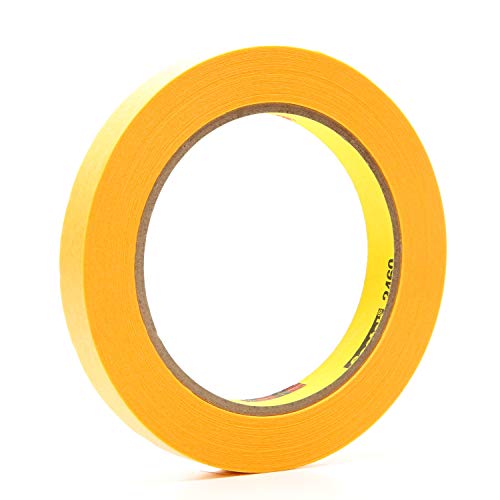 Image of Scotch Ultimate Paint Edge Masking Tape 2460, Gold, 1 /2 in x 60 yd, 3.3 mil, 72 per case