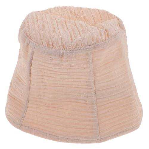 FRCOLOR Outdoor Women's Fisherman Hat Large Size Casual Bucket Hat Fashionable and Attractive Lightweight and Foldable Beige