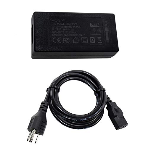 Hqrp High Power 48V 1A Poe/Power Over Ethernet Injector Ieee802.3At Standard For Cisco Unified Ip Phones: 7911G / 7931G / Conference Station 7937G / 7942G Plus Hqrp Euro Plug Adapter #TOP11