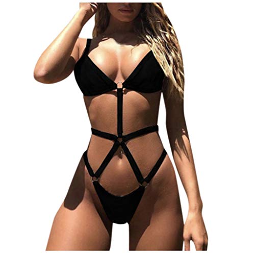 Dragon868 Trajes de baño Trikini Mujer, Sexy Hueco Vendaje Bikini Brasileño, Pieza...