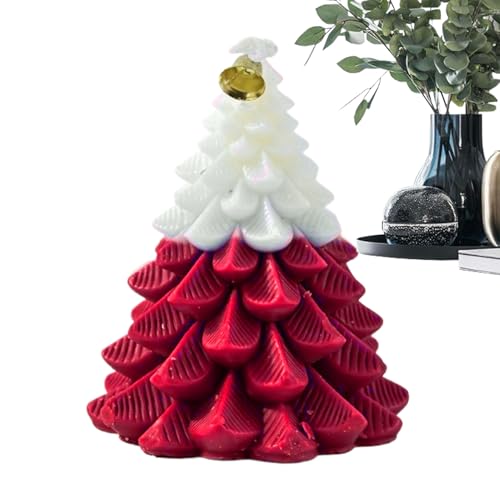 Velas Aromáticas Con Esencia De Navidad - En Forma de Árbol de Larga Duración del Tiempo de Quema para Decoración - Vela de Invierno - para la Navidad el Halloween las Fiestas los Cumpleaños las Vacac