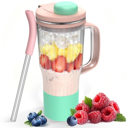 Image of 26oz Travel Tumbler Replacement for Ninja BlendBOSS Blender (Pink)