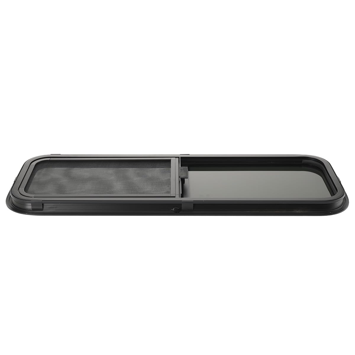 Finestra per Roulotte, 900x300mm Finestra Laterale per Camper e Rimorchi Sostitutive con Rete per Insetti, Finestra per Furgone Sostitutive con Angoli Arrotondati per Auto di Ingegneria