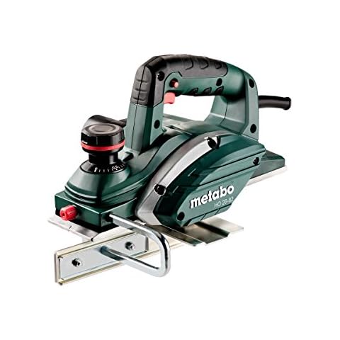 Metabo Hobel HO 26-82 (Hobelbreite 82 mm, Hobeltiefe einstellbar 0-2,6 mm, Softgrip-Oberfläche, 620 W, mit Staubbeutel + Hobelmesser, weiteres Zubehör) 602682000 Cover
