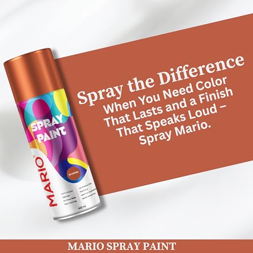 Image of Mario Spray Paint - 28 Copper (400ml) | Copper Metallic Spray Paint for Home Decor, Furniture, Art & DIY Projects