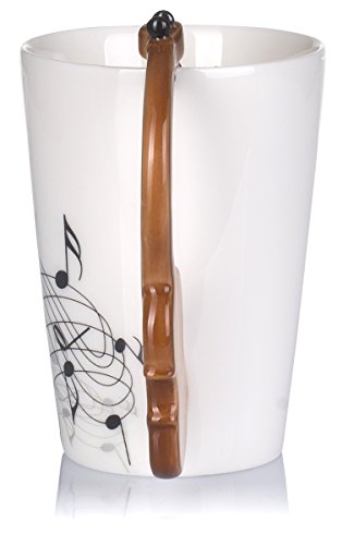 Tazza in ceramica manico a forma di violino