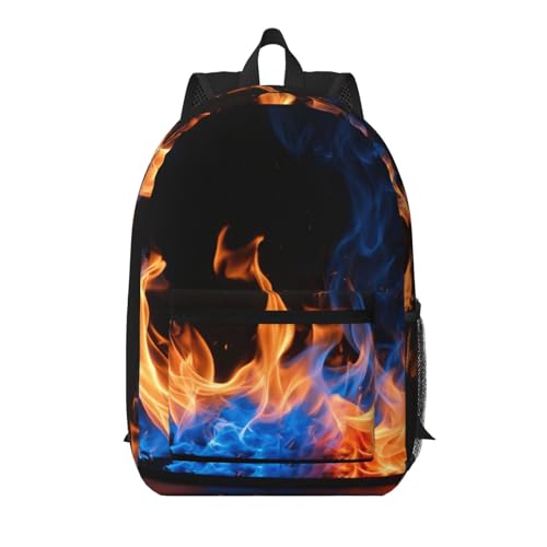 Sac à dos de voyage flamme bleue noir pour vos weekends et aventures urbaines