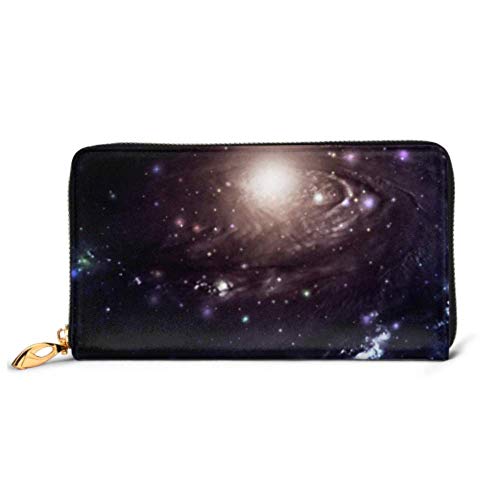 Preisvergleich Produktbild JHGFG Mode Handtasche Reißverschluss Brieftasche Big Galaxy Starry Space Telefon Kupplung Geldbörse Abendkupplung Blockieren Leder Brieftasche Multi Card Organizer
