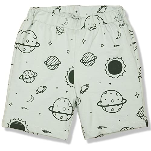 Image of Be Awara Kids Printed Half Sleeves T-shirt & Shorts Clothing Sets, 100% Cotton Soft Unisex Cord Set, Comfortable Wear for Kids With Cool Prints, Everyday Casual Wear for Boys & Girls