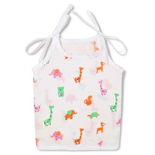 Image of The Boo Boo Club Safari Dreams: 100% Muslin Organic Cotton Animal Print Knot Jabla for 3-6 Months Baby Boys and Girls - A Multicolour Marvel for Your Toddler's Comfort and Style! | Set of 4|