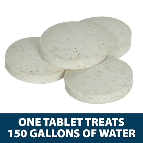 Airmax Stock Tank Defense, Livestock Water Trough Cleaner, Clean Drinking Tanks for Horse, Cattle, Goat & Chicken, Safe & Easy-to-Use Cleaning Tablet Treatment for Farming & Agricultural Use, 24 Tabs