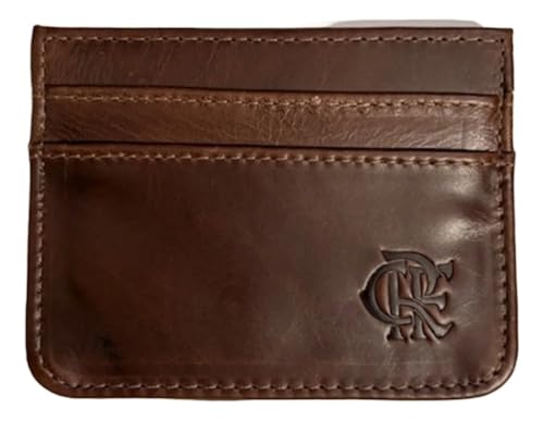 Carteira Flamengo Smart Card Em Couro Marrom - Arena Couros