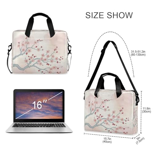 Bolso para Laptop Rosa con Diseño de Flores de Cerezo miniatura 5