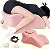 Large Body Pillow, Couples Pillow,27°Angle Perfect Position Ergonomic Contoured Support, Multi-Functional Memory Foam Wedge Back Support, Prone Pillows for Sleeping,Reading,Massage