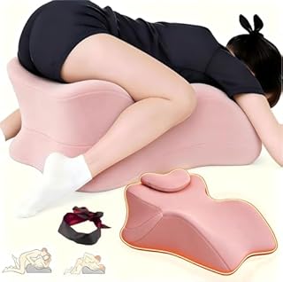 Large Body Pillow, Couples Pillow,27°Angle Perfect Position Ergonomic Contoured Support, Multi-Functional Memory Foam Wedge Back Support, Prone Pillows for Sleeping,Reading,Massage