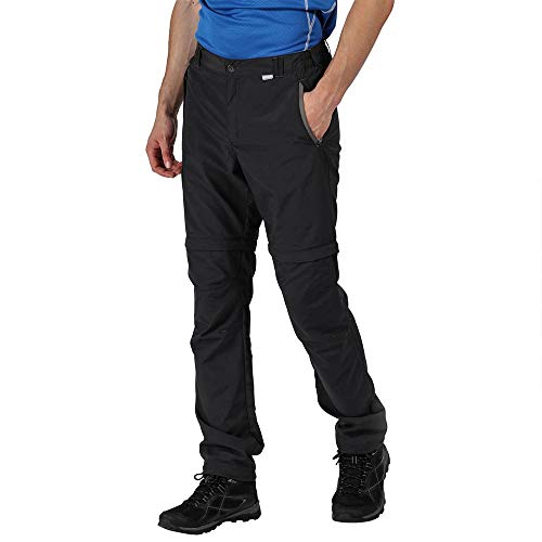 Regatta Leesville Quick Dry Lightweight Technical Trousers with Zip-Off Legs - Short - Trousers - Lightweight and Quick Dry Technical Trousers with Leesville Zip-Off Legs - Short - Men
