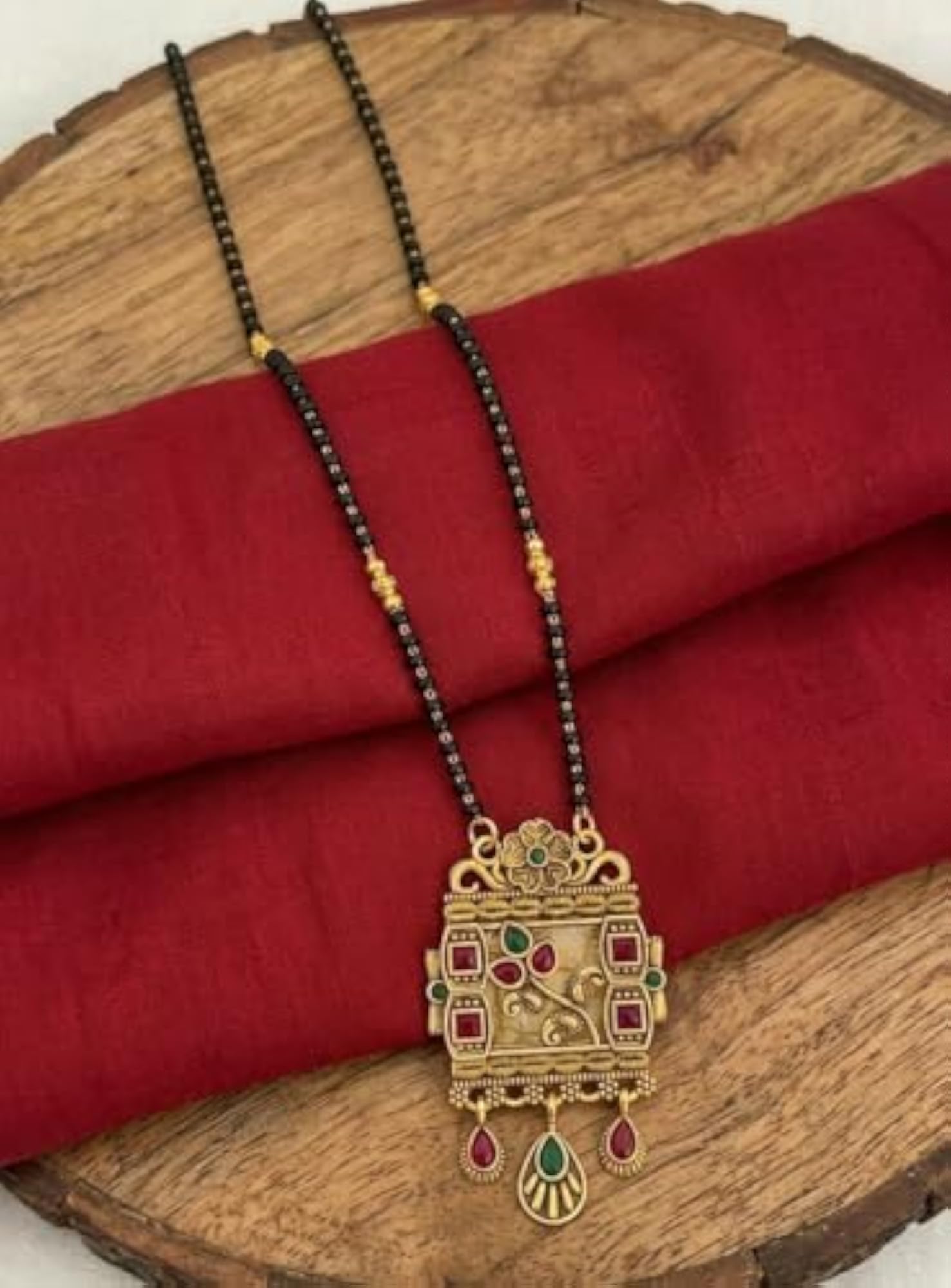 Women's Traditional Gold Plated Mangalsutra Necklace