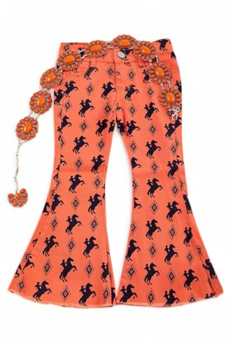 Horse Rider & Aztec Printed Bootcut Pants.