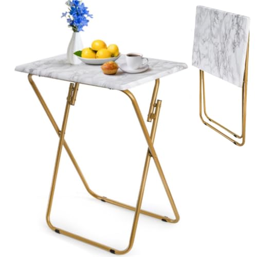 ZAVOOS Folding TV Tray Table, Rectangular TV Trays...
