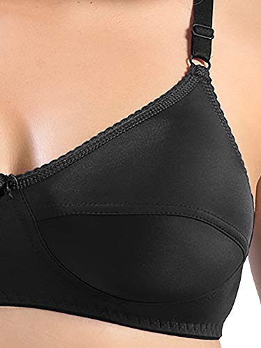 Image of SONARI Womens Cotton Everyday Bra | Non Padded, Wire Free, Comfortable Bra with Seamed Cups | Medium Coverage, Hook and Eye Closure for Everyday Wear | Adjustable Strap for a Customized Fit - Loreal