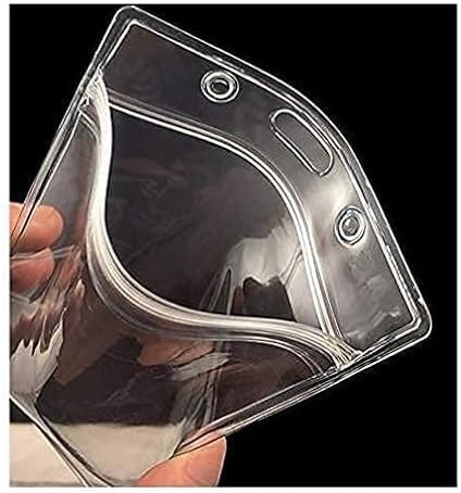 Pvc Change Lock Clear PVC Big (3.5 × 4.5inch) ID Card Badge Holder, Vertical Style ...