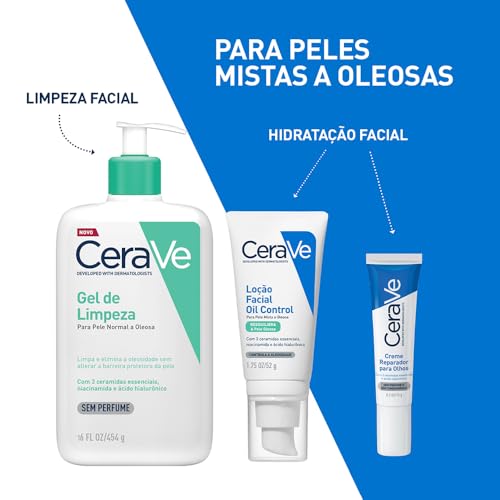 CeraVe, Loção Facial Hidratante com Controle de Oleosidade, 52g