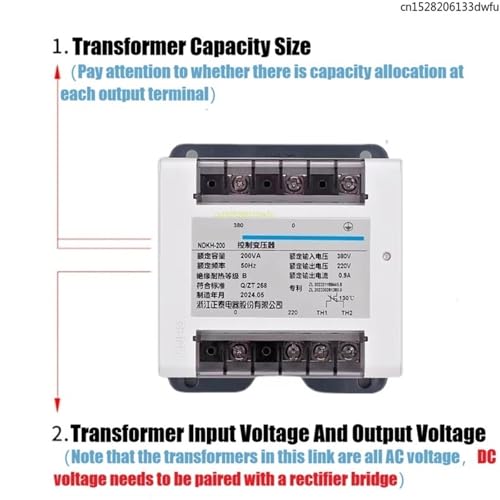 Transformateur de commande et d'isolement NDKH 380V 220V vers 24V AC sur rail