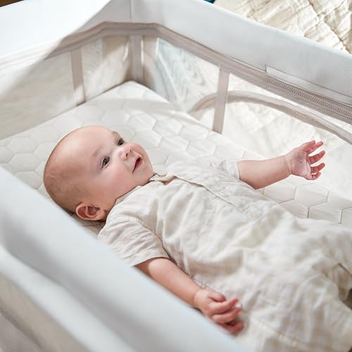 Maxi-Cosi Calao Travel Playard, Infant Bassinet, Toddler Playpen, Portable, Lightweight, Foldable, Easy Setup, with Carry Bag, Breathable Mesh, Classic Graphite - image 7