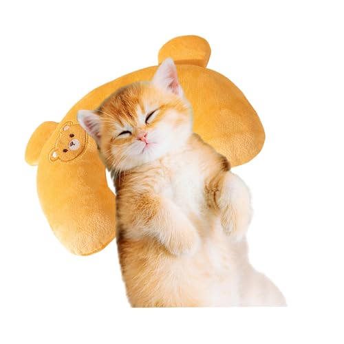 あごのせ猫枕猫のU字型枕犬 枕 ペット枕 クッション犬 あごのせ枕月の形 猫犬用・深い睡眠・u字型枕・綿 ペット枕 月の形 快適 寝心地犬 介護 クッション ペット枕 プレゼント用 ペット用