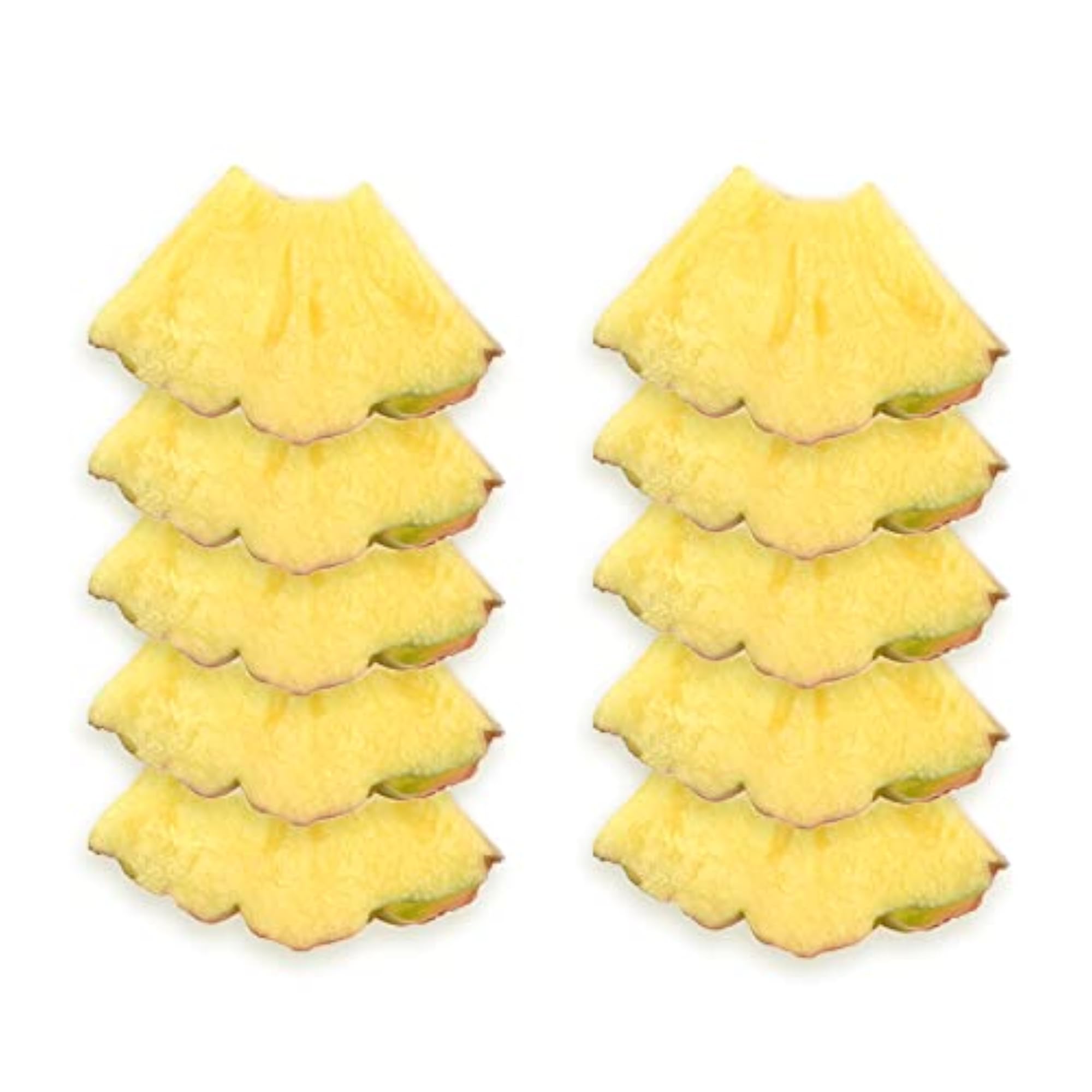 10PCS Artificial Pineapple Slices Fake Fruit Slices