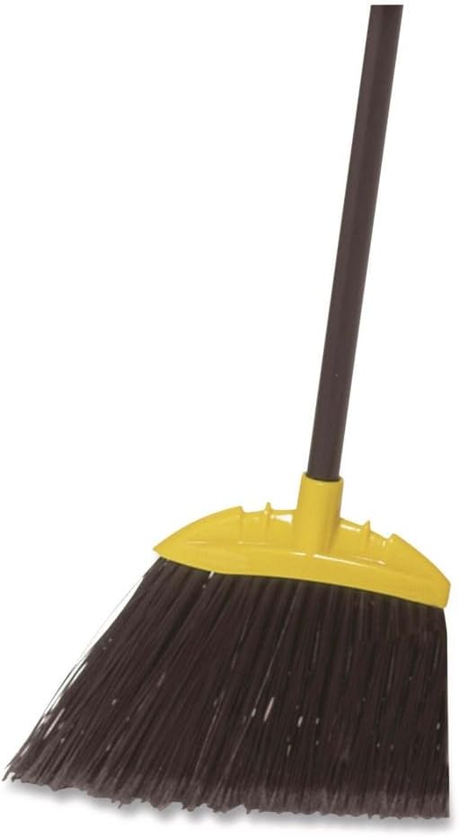 Close-up of broom bristles showing their texture and angled design