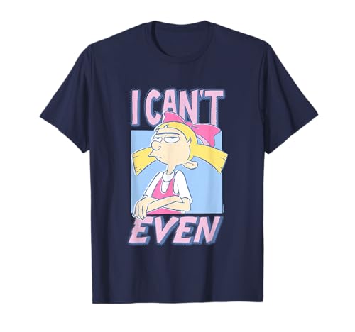 Hey Arnold! Iconic Helga Pataki I Can't Even Big Chest Logo T-Shirt