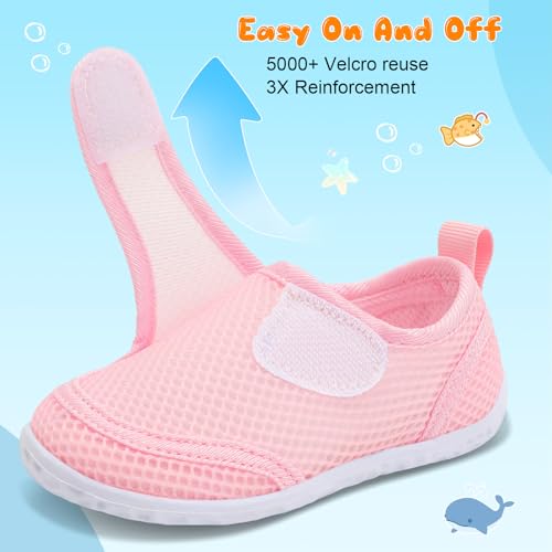Image of FEETCITY Toddler Water Shoes Boys Girls Swim Shoes Quick Dry Kids Aqua Socks Barefoot for Beach Swimming Pool