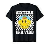 Photo Gallery sixteen is a vibe 16th birthday groovy boys 16 anni maglietta Photo Gallery sixteen is a vibe 16th birthday groovy boys 16 anni maglietta