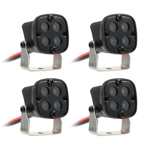 Faros Foco Redondo RC para TRX4 y TRX6 con Haz de Luz de Gran Alcance para Rutas Nocturnas 1/10