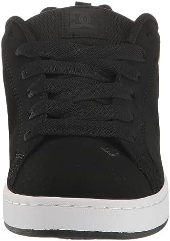DC Women's Court Graffik Low Shoe Skate, Black/Crazy Pink/Turquoise, 8.5 | Image 1