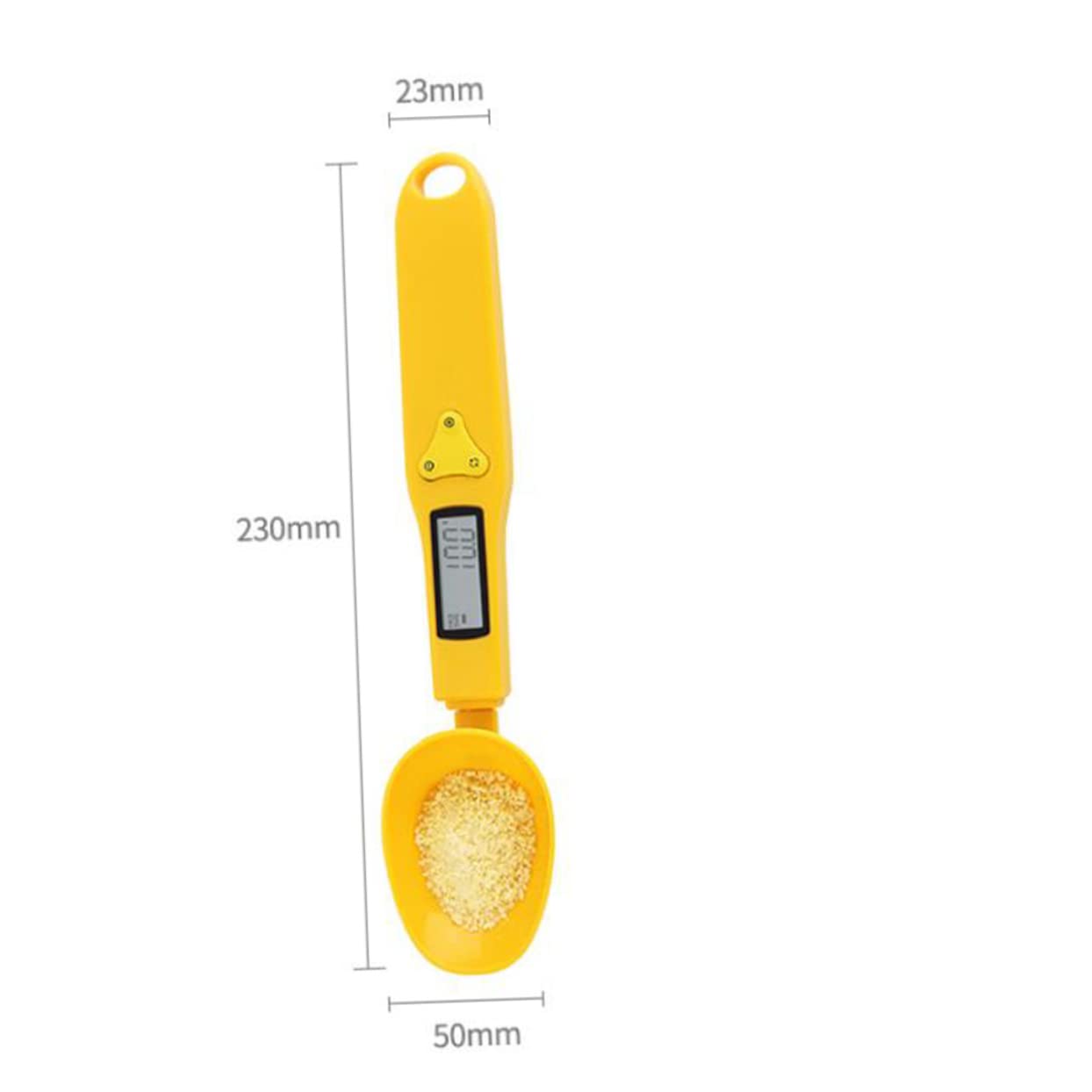 MAGICLULU 3stücke Elektronische Löffelwaage Präzise Digitale Küchenwaage Mit Lcd-anzeige Für Backen Und Kochen Ohne Batterie Gelb