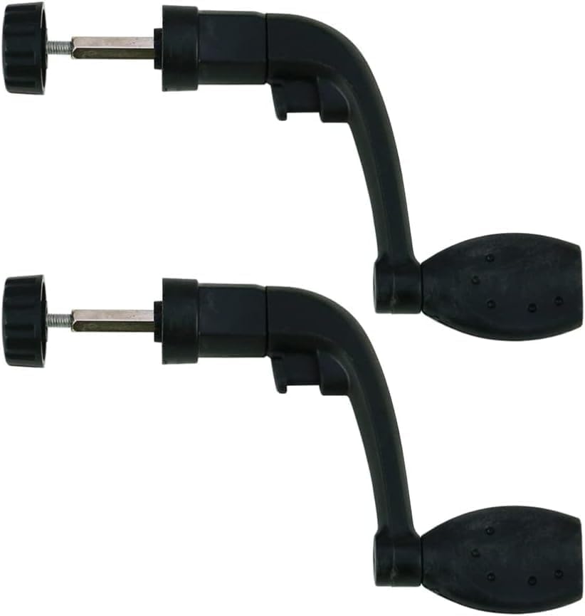 Hehglng 2 Pcs Black Fishing Reel Handles Fishing Reel Handles Replacement Grip Parts Reel Care Outdoor Fishing Accessories