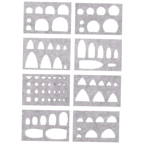 HOODANCOS Needle Felting Templates 1 Set Felt Applique Kits Animal Shapes Stencil