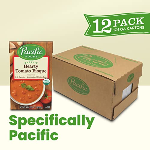 Pacific Foods Organic Hearty Tomato Bisque, 17.6 Oz (Pack Of 12) #TOP1