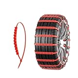 20Pcs Anti-Skid Snow Chains Car Motorcycles Winter&Bad Terrain Wheels Anti-slip Tie Emergency Universal
