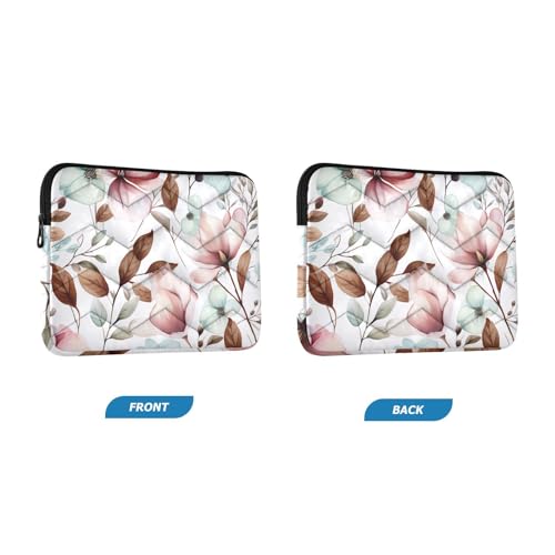 Funda para portátil 13-14 pulgadas con diseño floral impermeable miniatura 2