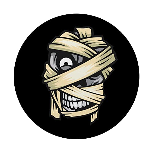 Mad Mummy Pop Socket Halloween Pop Sockets Spooky Halloween PopSockets Swappable PopGrip, Black - Image 3