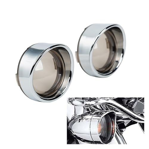 Clignotants avant de moto avec garniture d'objectif pour Harley Dyna - 2