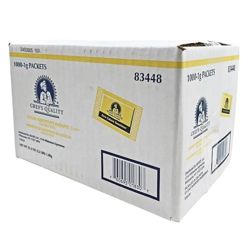 Chef's Quality Zero Calorie Sweetener, Sucarlose (Yellow), 1,000/1g packets image 5