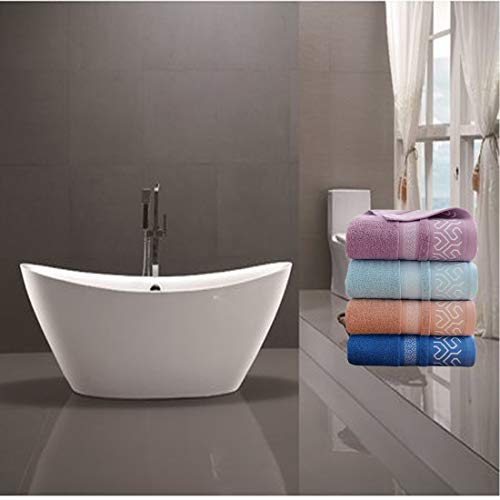 4 Pack 100% Cotton Hand Towels, Bathroom Hand Towels Set,Ultra Soft And Highly Absorbent ,Towel For Bath, Hand, Face, Gym And Spa (14X29Inch) (Purple Blue Green Coffee) #TOP6