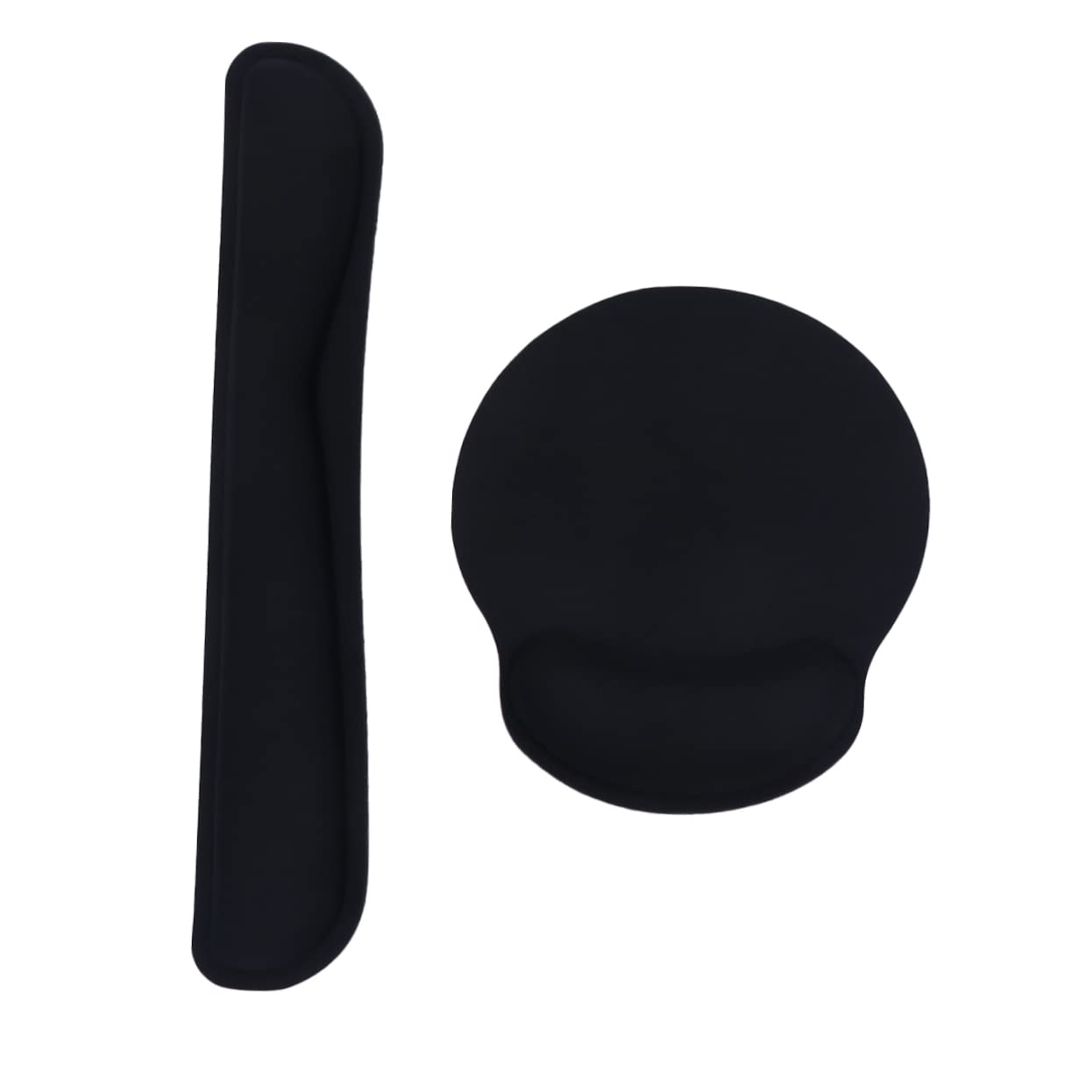 2sätze Teiliges Set Memory Handkissen Tastatur Handballenauflage Mauspad Ergonomische Handgelenkauflage Für Pc Und Büro Elastisch Und Bequem Für Längere Nutzung Schwarz